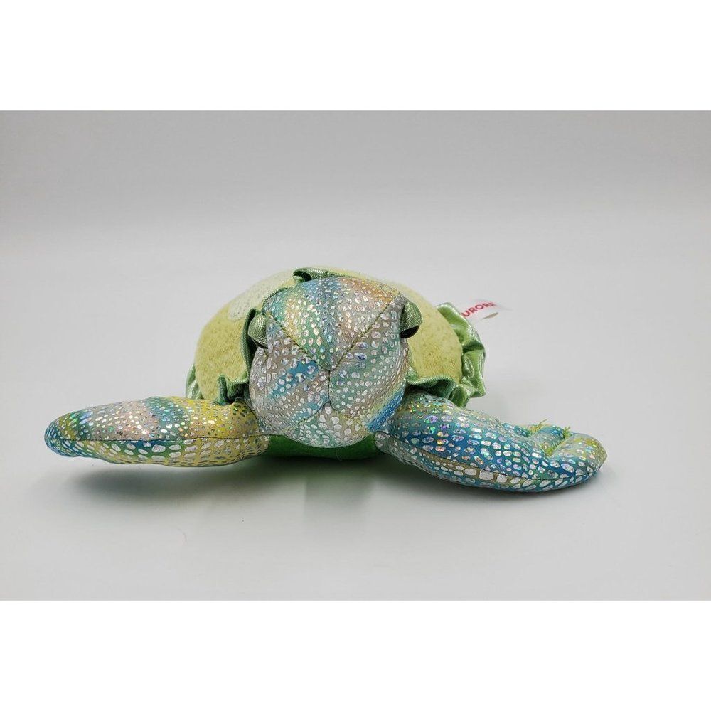 Aurora Plush Sea Turtle Sparkly Tamara Stuffed Animal 10" - Picture 3 of 7